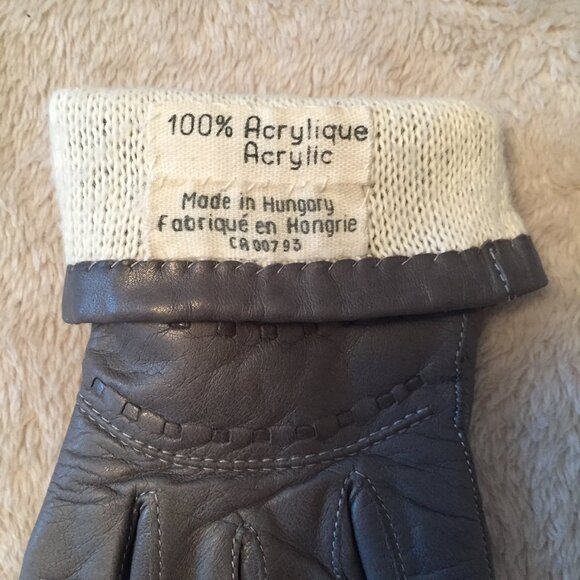 Genuine Leather gloves sz 6.5 - Picture 7 of 9